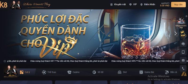 Cách tham gia nhận khuyến mãi K8BET